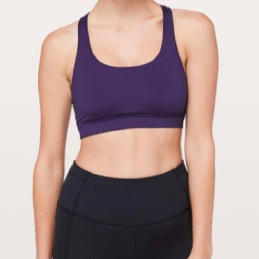Lululemon Time To Sweat Sports Bra Purple Size 8